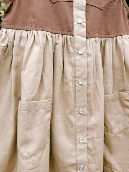 Ranchy Pearl Snap Dress