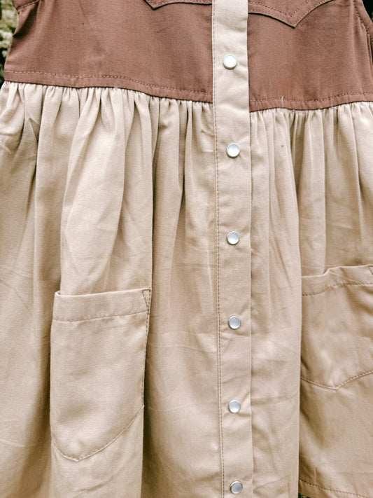 Ranchy Pearl Snap Dress