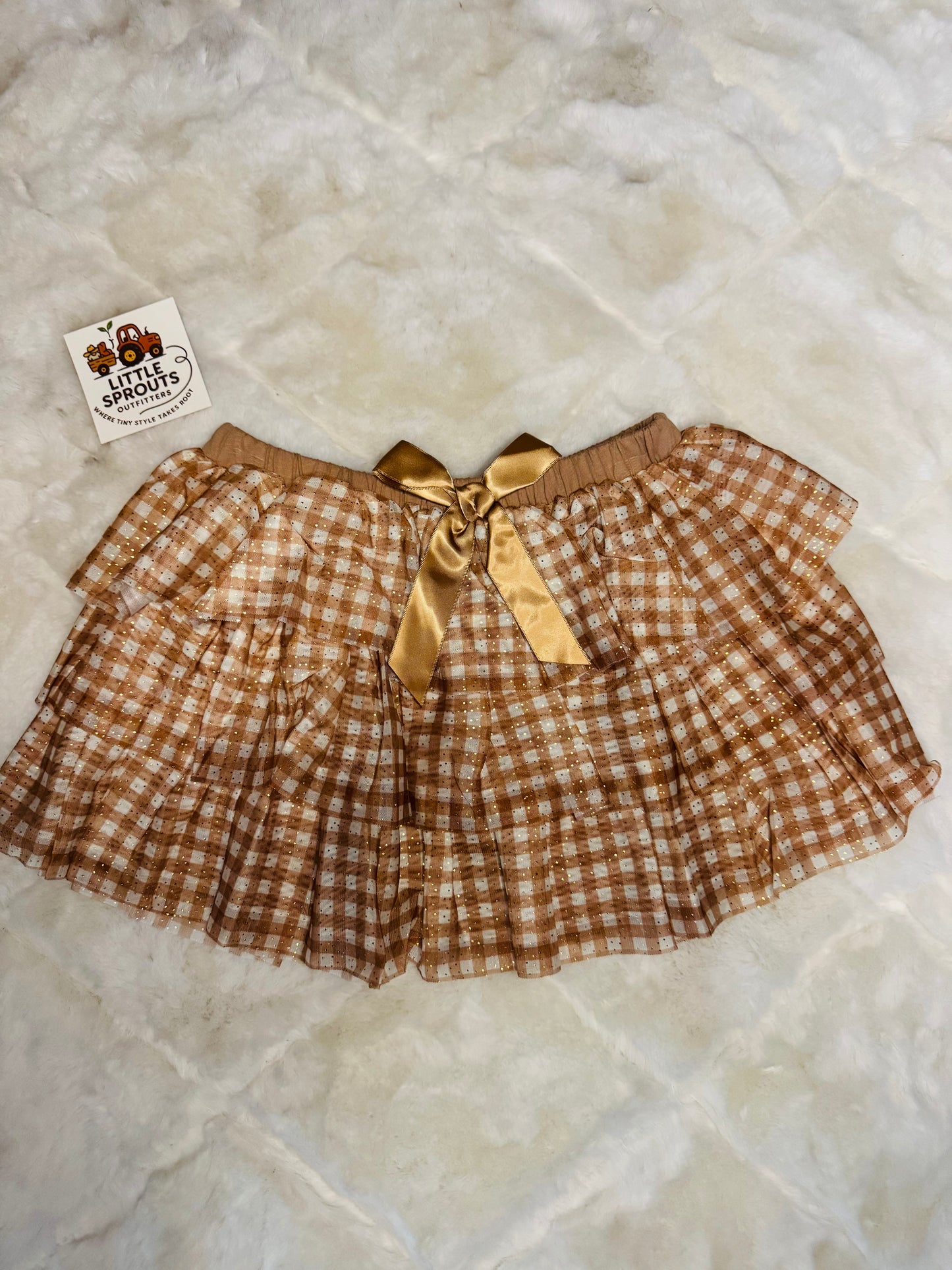 Gingham Tulle Skirt