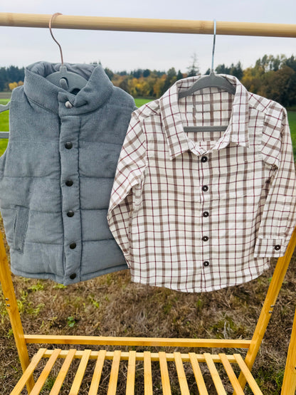 Corduroy Snap Vest
