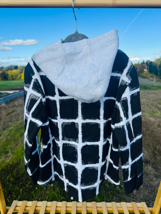 Checkered Snap Jacket