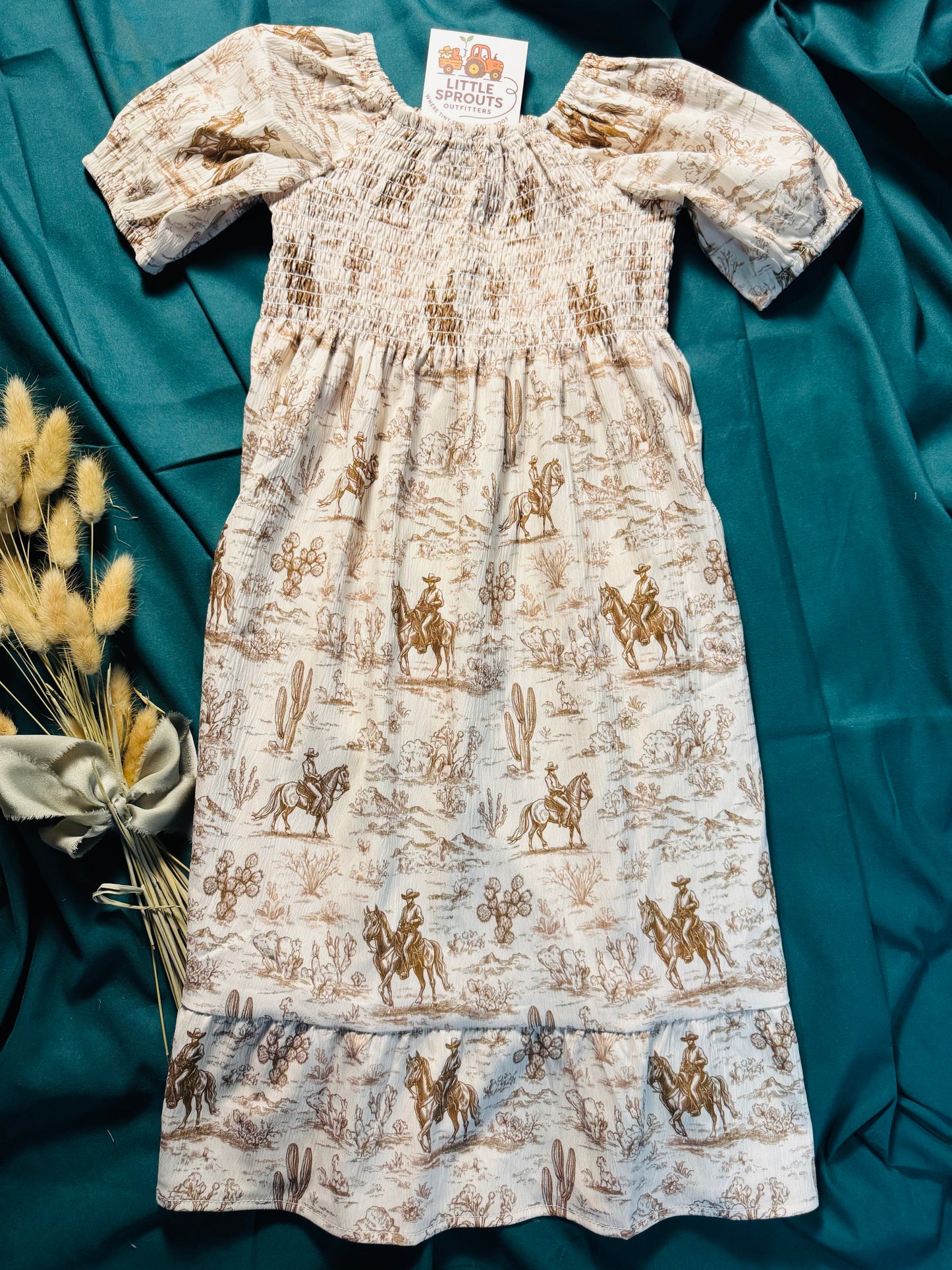 Cowboy Country Smocked Dress | Girls