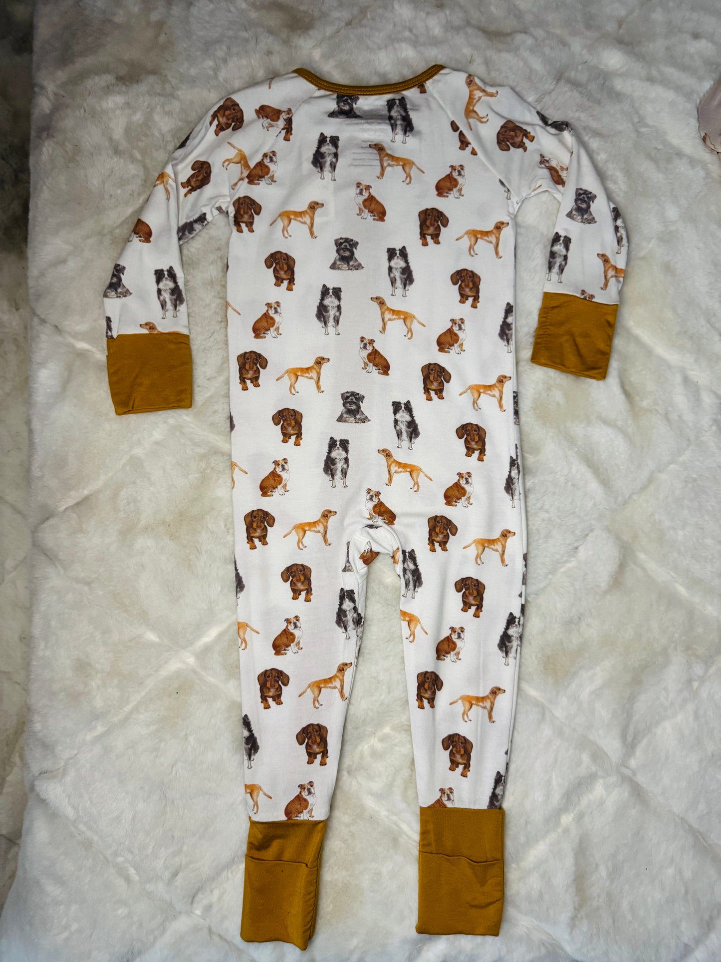 Woof Dog Zipper Pajamas
