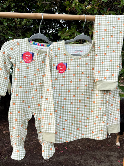 Magnetic Me Pumpkin Plaid Modal Pajama Set