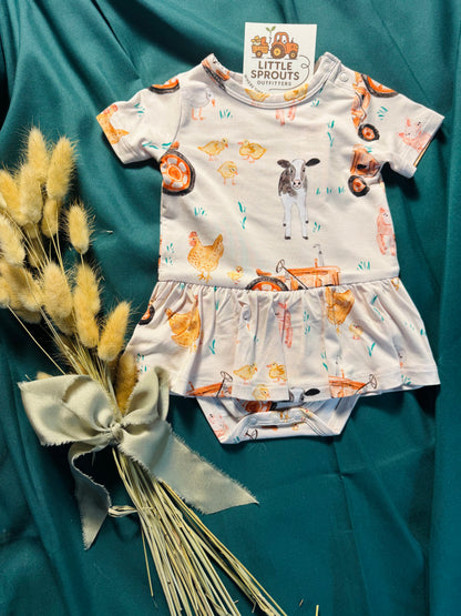 Pasture Pals Bamboo Tutu Bodysuit Dress