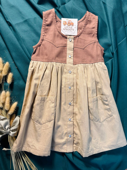 Ranchy Pearl Snap Dress