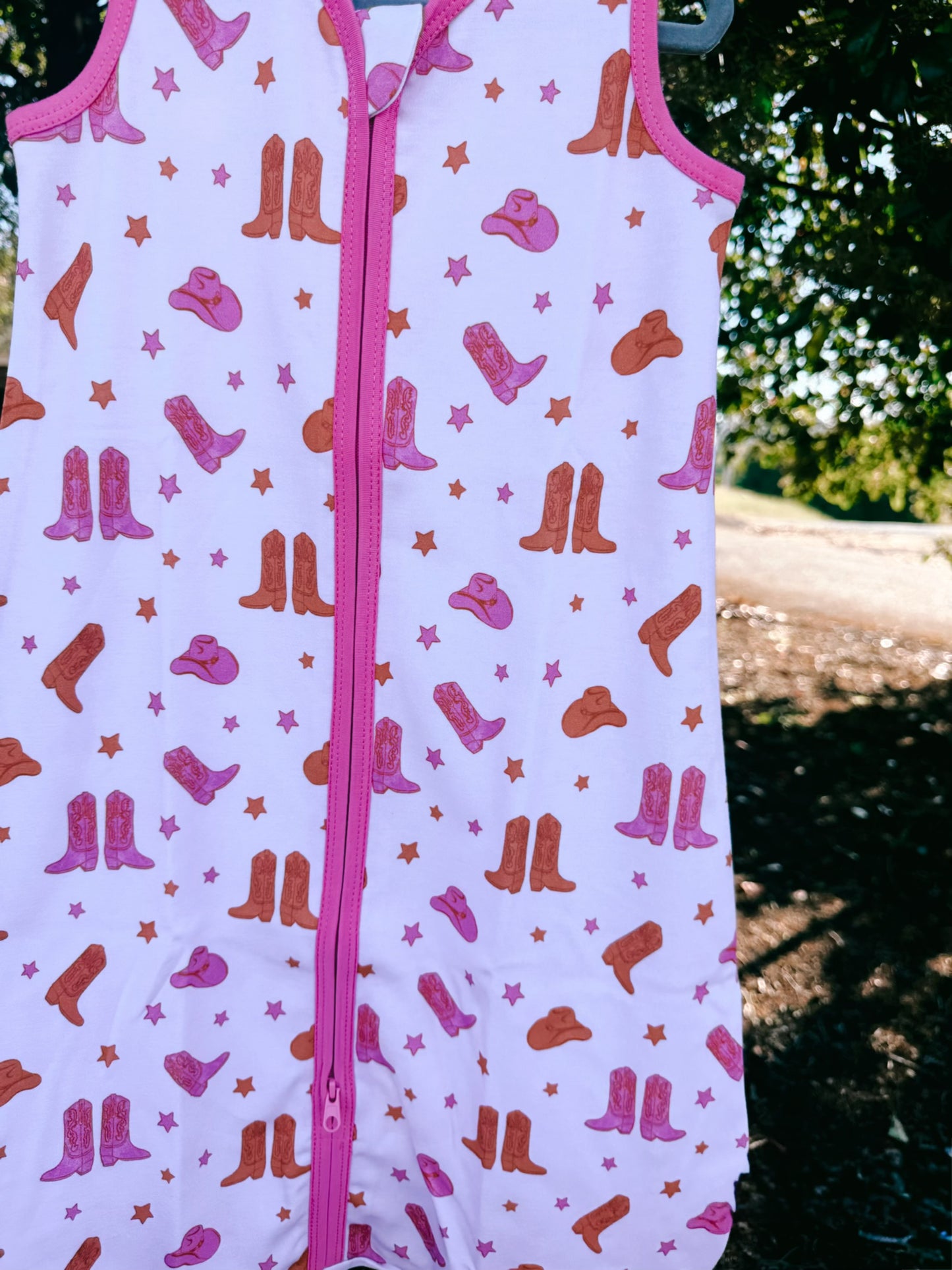 Pink Cowgirl Boot Sleep Sack | 0.5 TOG