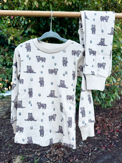 Black Bear Organic Cotton Pajama Set