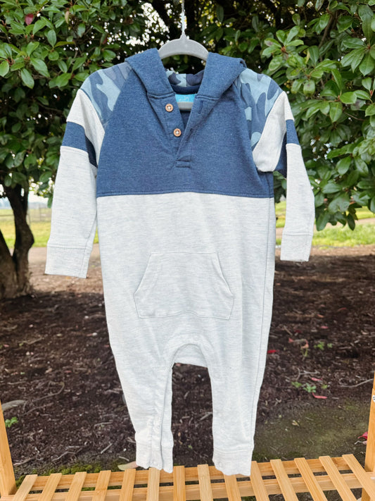 Camo Henley Romper