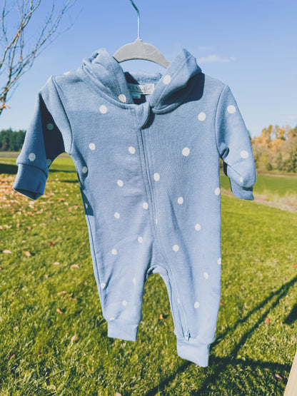 Polka Fleece Romper