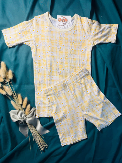 Yellow Daisy Bamboo 2pc Set | Girls