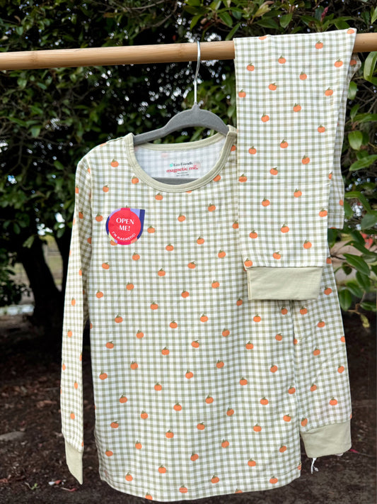 Magnetic Me Pumpkin Plaid Modal Pajama Set