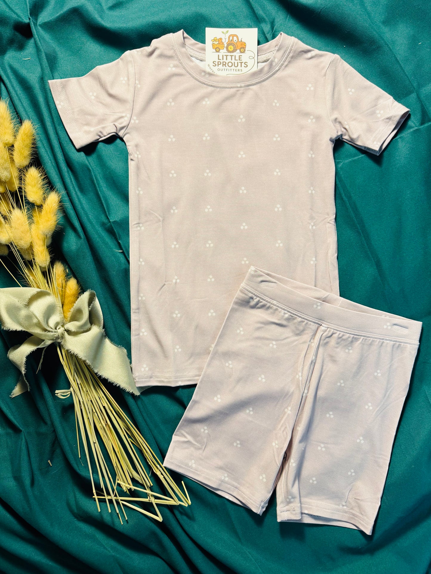 Petal Dot Bamboo 2pc Shortie Pajama
