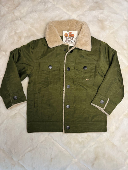 Olive + Sherpa Jacket