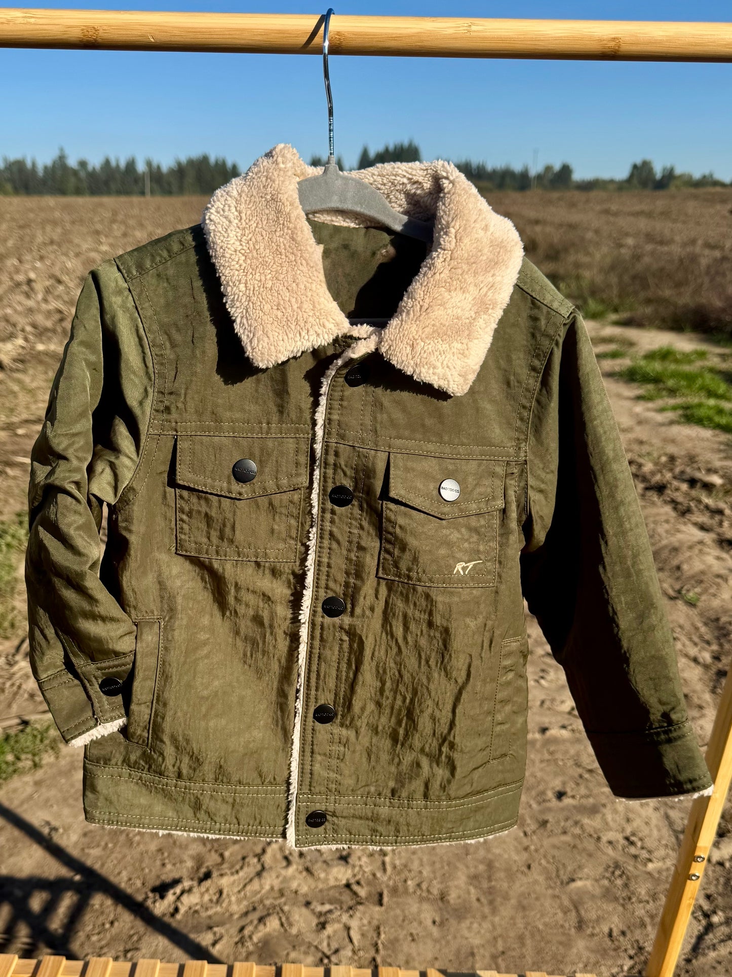 Olive + Sherpa Jacket