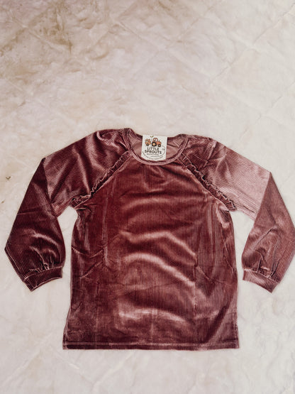 Mauve Velvet Top
