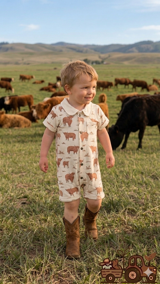 Highland Cow Romper