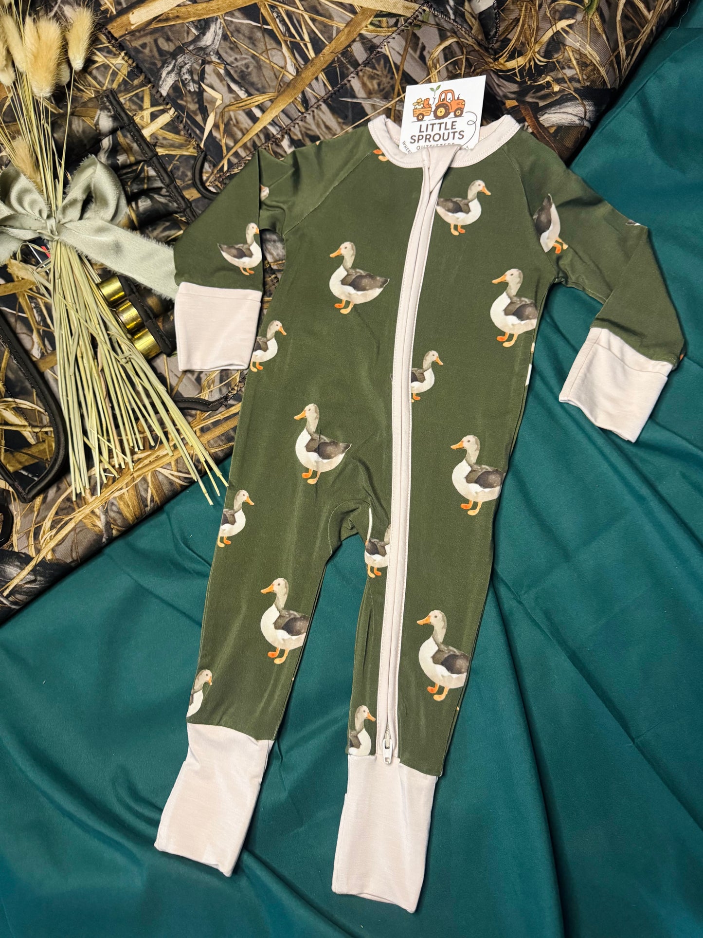 Mallard Duck Zip Pajama