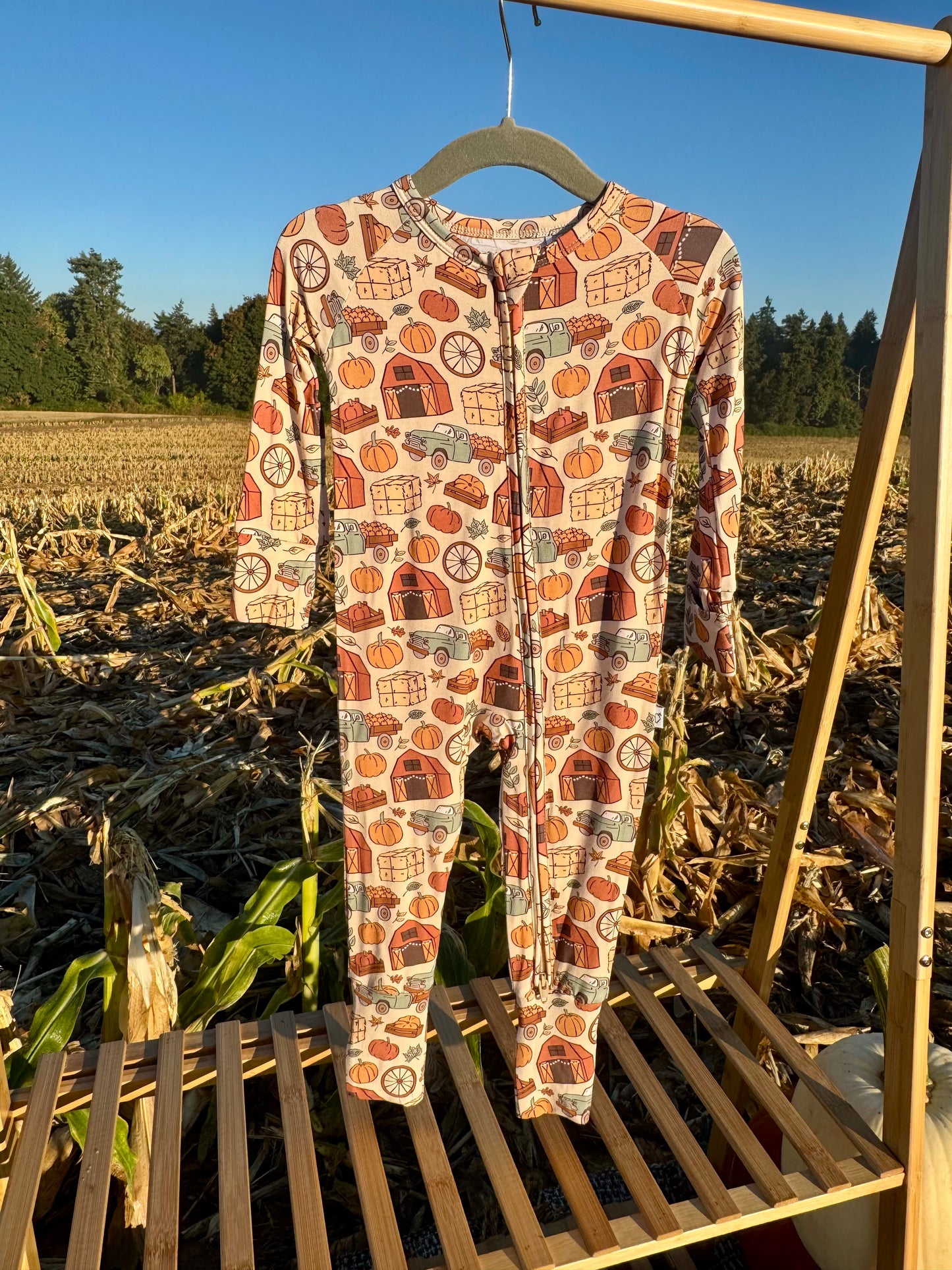 Harvest Zipper Pajama