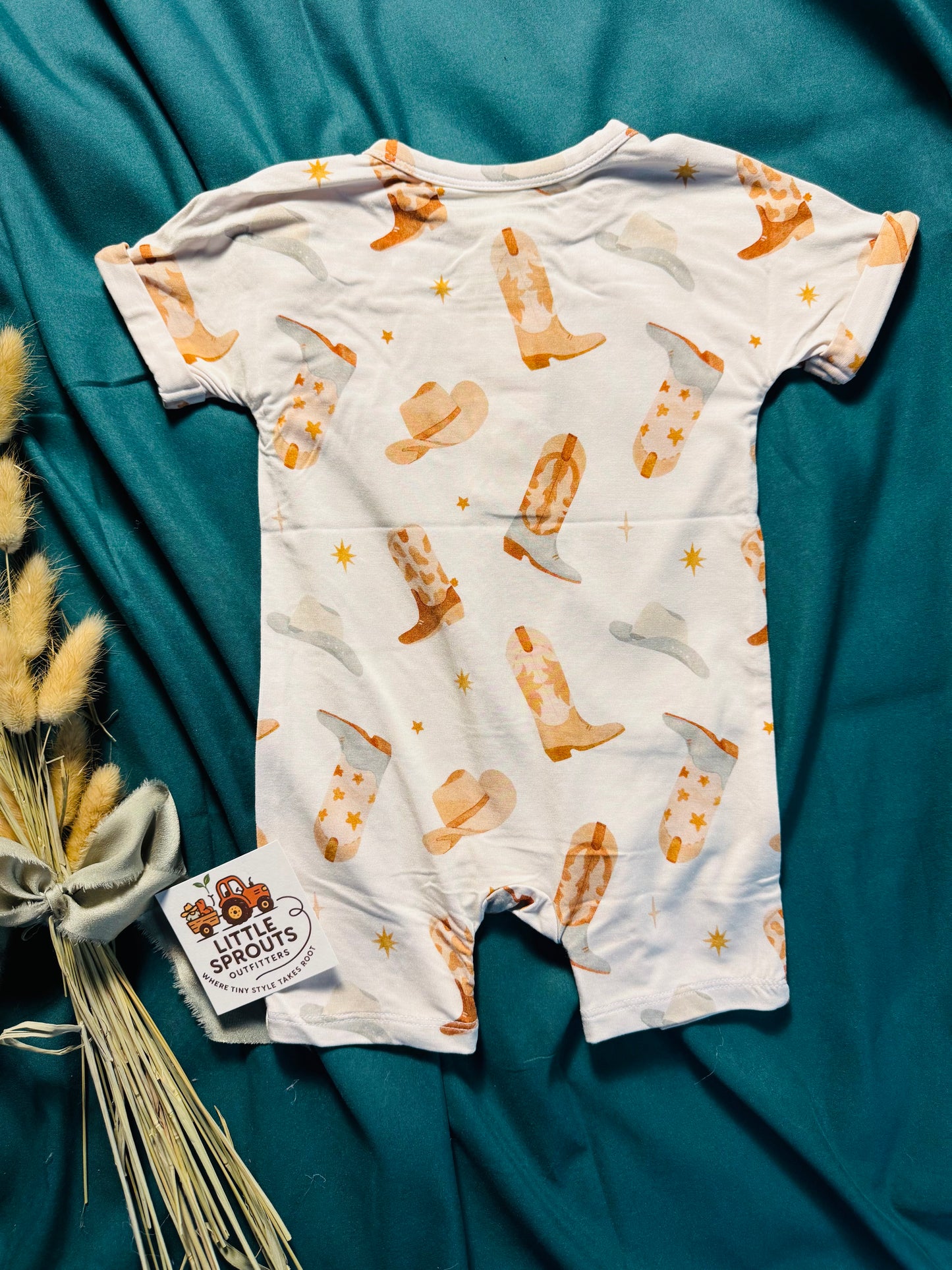 Boot Scootin Wrangle Romper | Boys