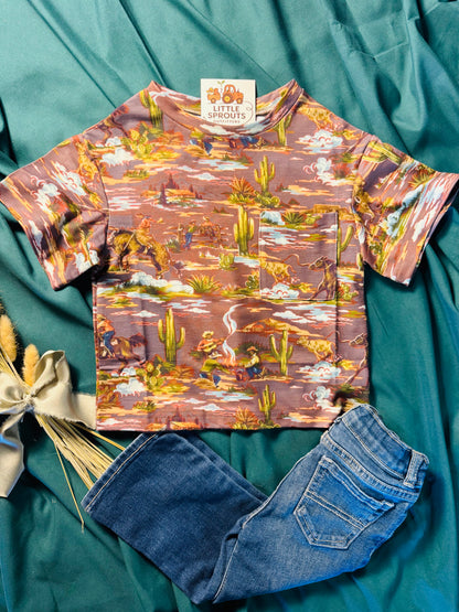 Wild West Cowboy Pocket Tee | Boys