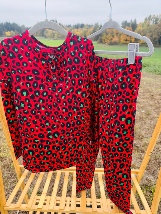 Leopard 2pc Pajamas