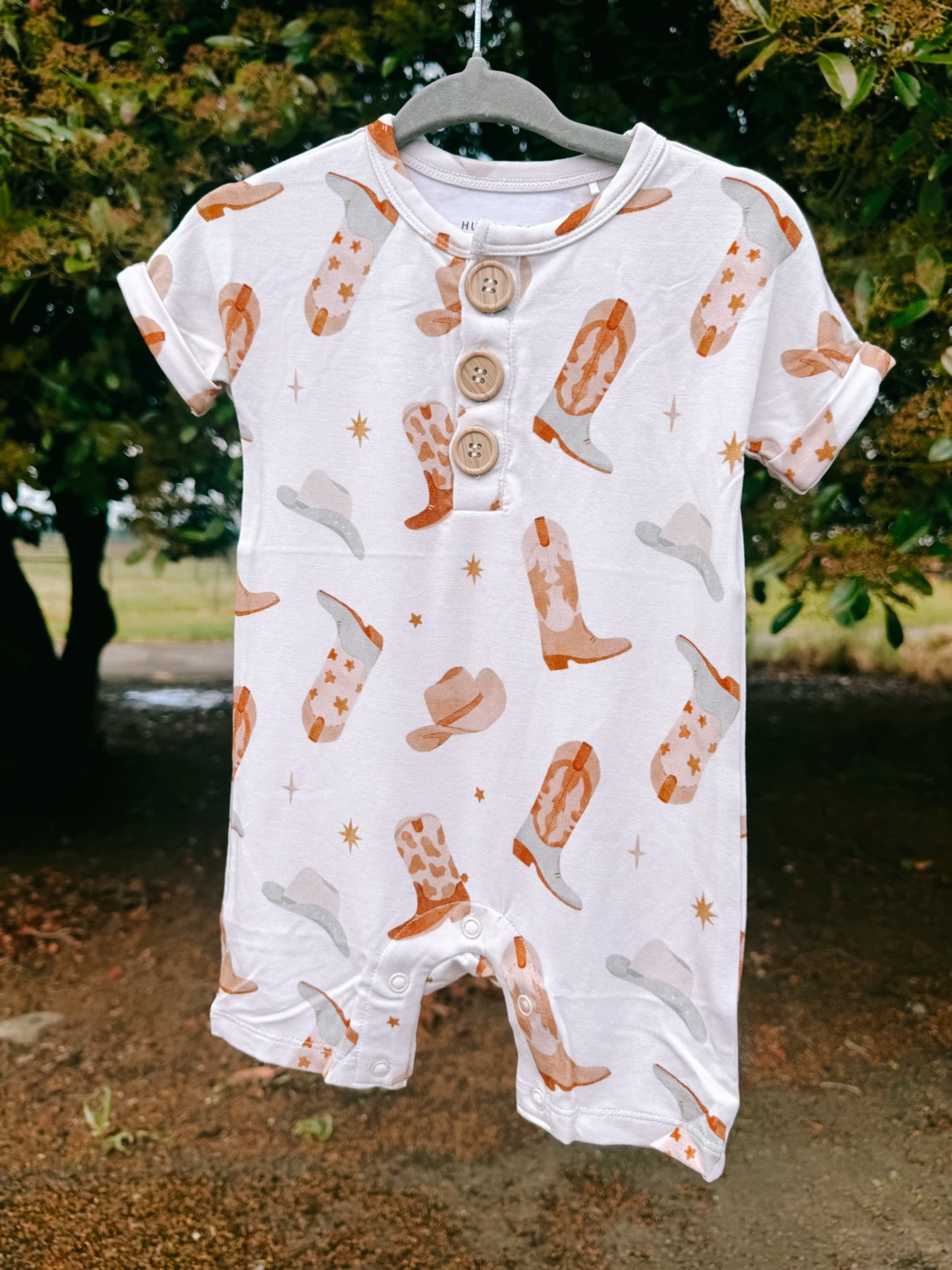 Boot Scootin Wrangle Romper | Boys