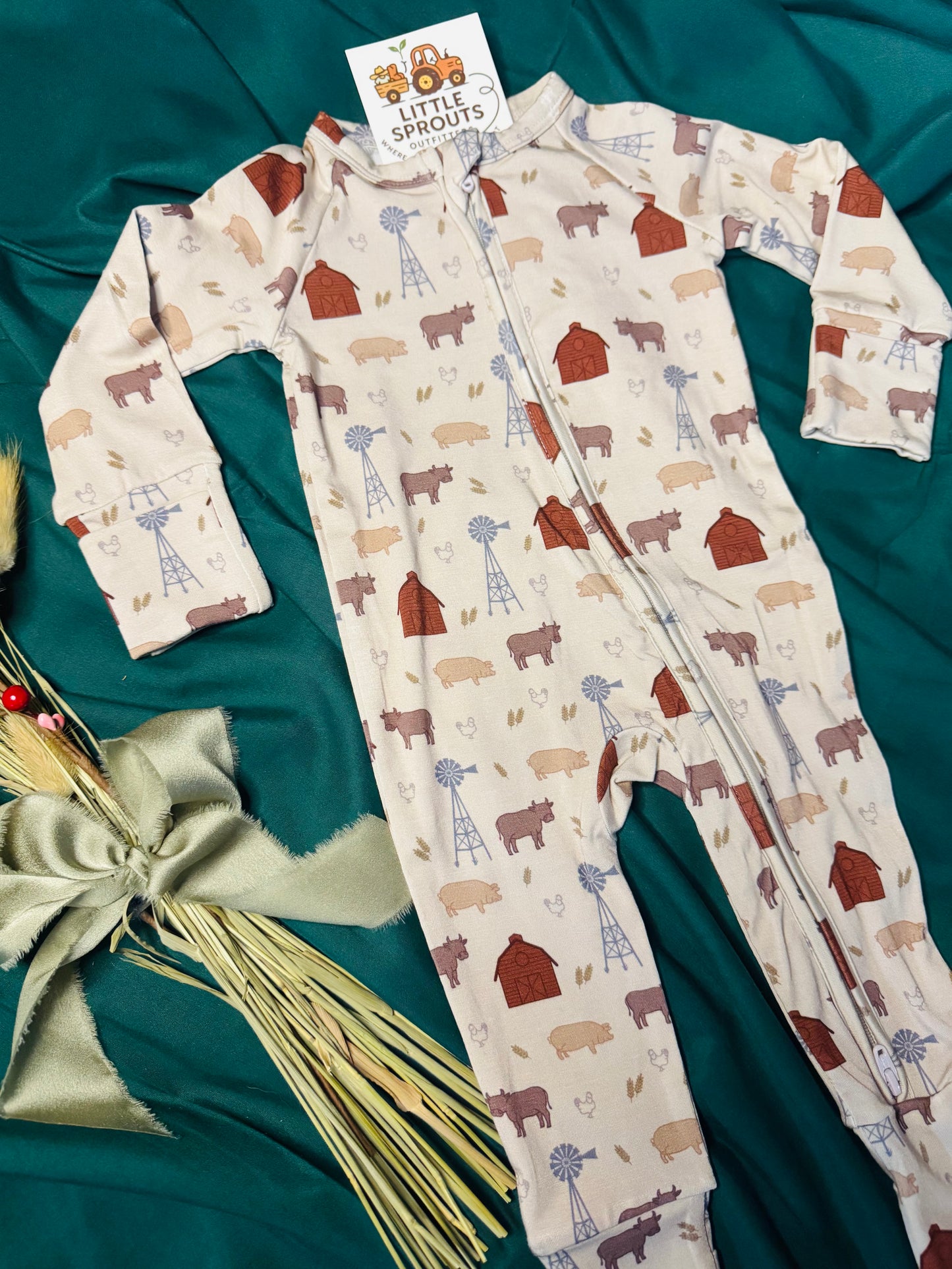 Homegrown Farm Zip Pajama