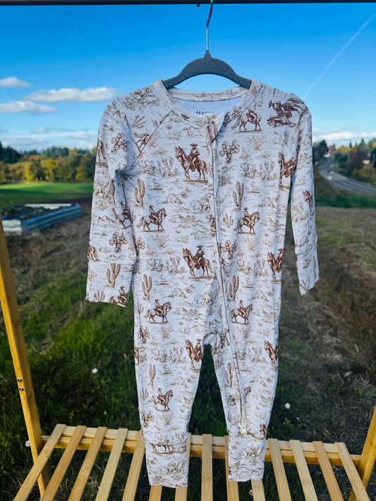 Cowboy Zip Pajama
