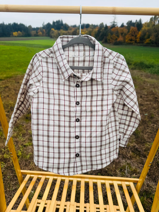 Poplin Plaid Shirt