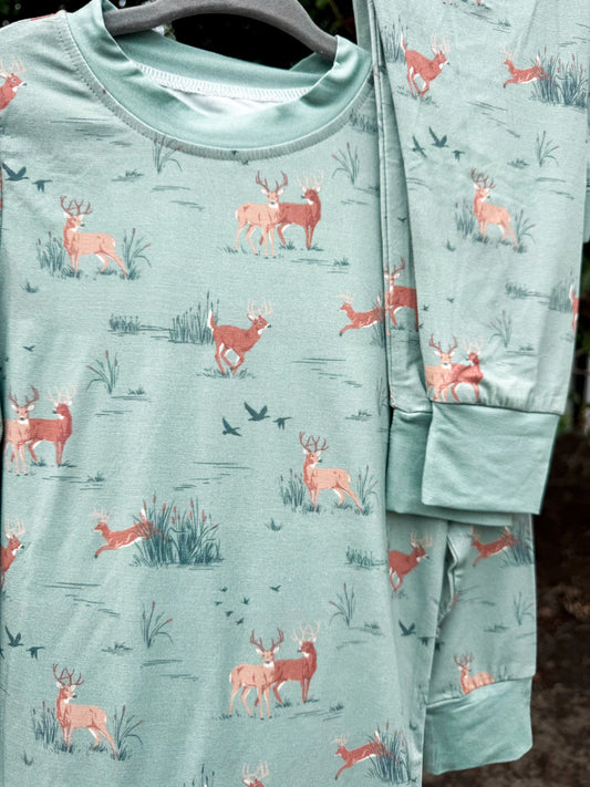 Woodland Buck Bamboo Pajamas 2pc Set