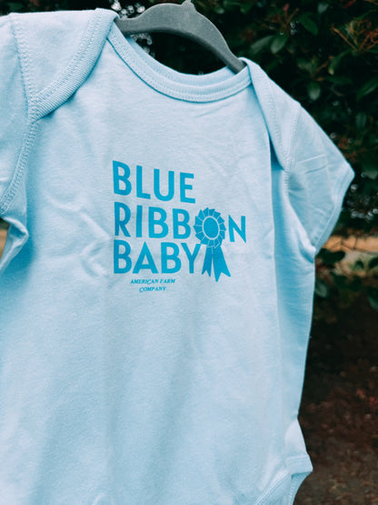 Blue Ribbon Baby Graphic Onesie | Boys