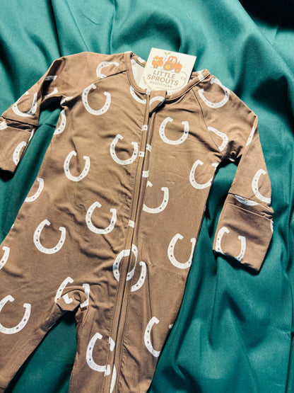 Giddy Up Bamboo Zip Pajamas
