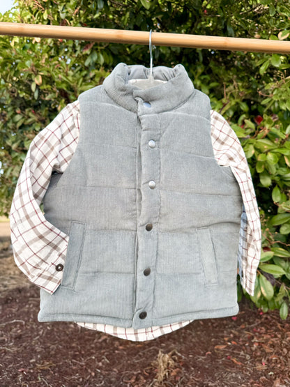 Poplin Plaid Shirt | Boys