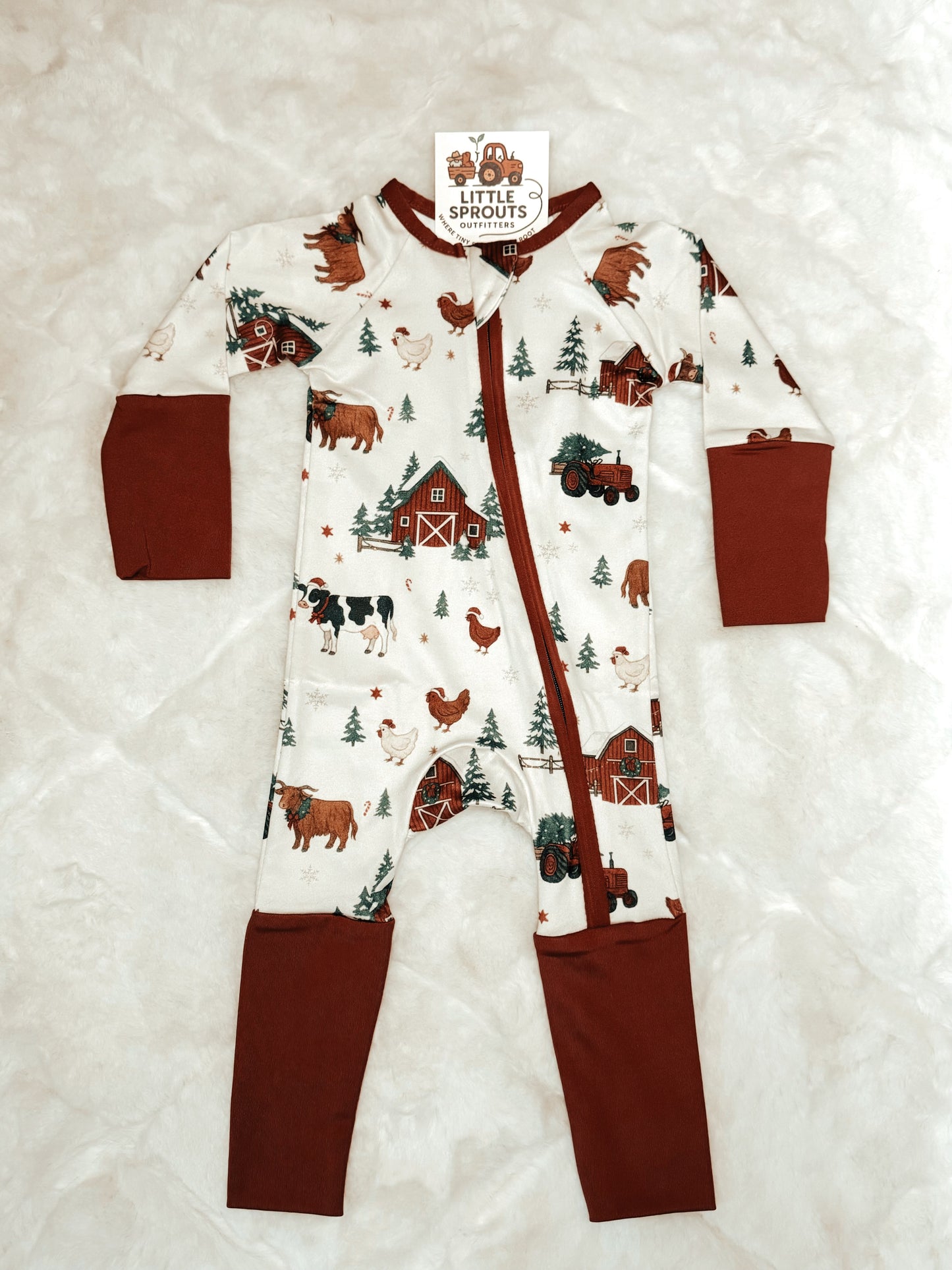 Barnyard Zip Pajama