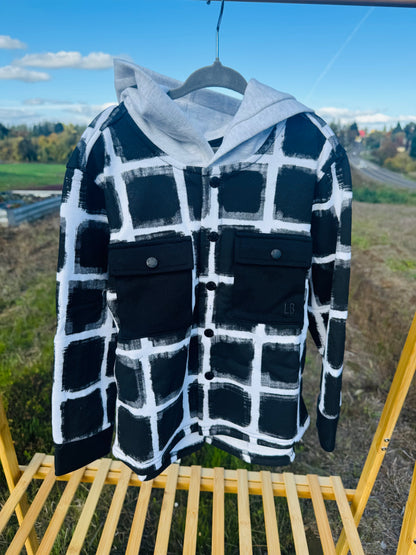 Checkered Snap Jacket