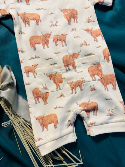 Highland Cow Romper