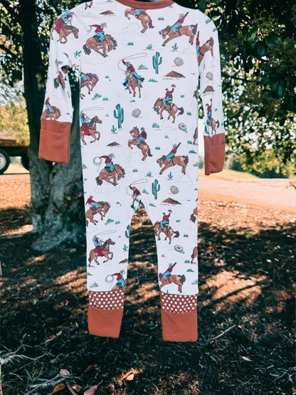 Buckaroo Bamboo Zip Pajama | Boys