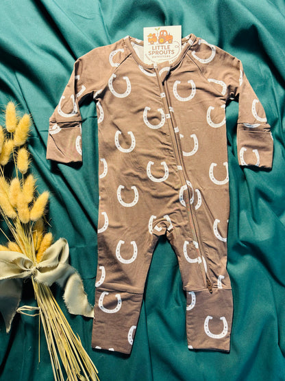 Giddy Up Bamboo Zip Pajamas