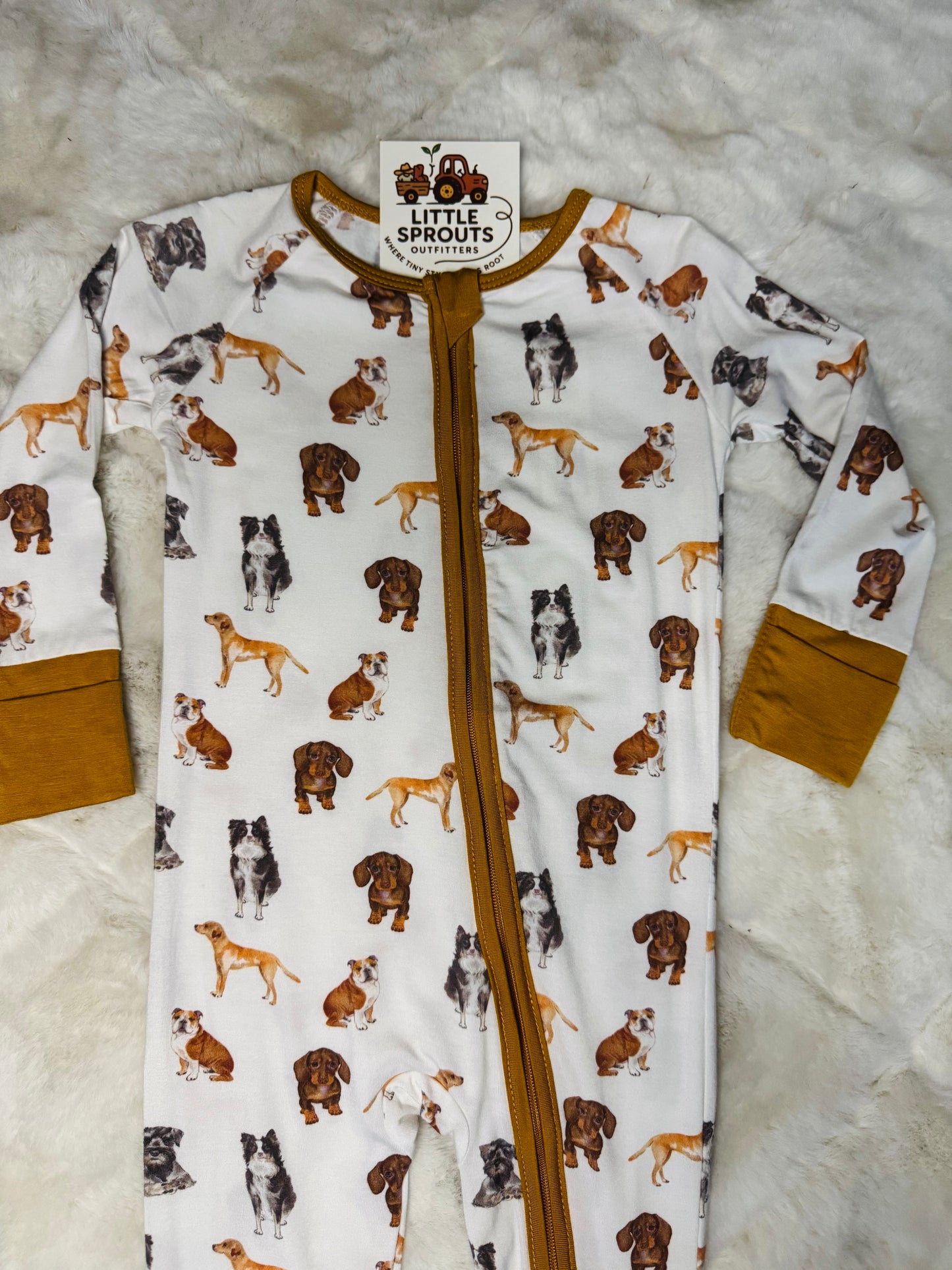 Woof Dog Zipper Pajamas