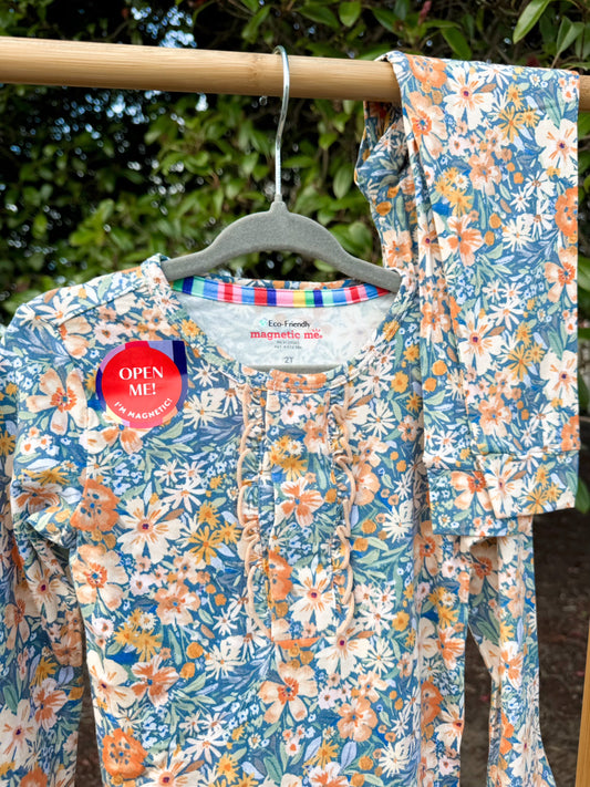 Magnetic Me Flora Modal Pajama Set | Girls