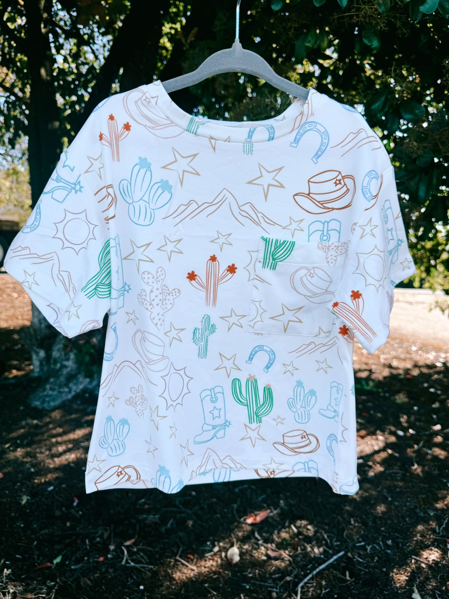 Western Stamp Pocket Tee | Boys