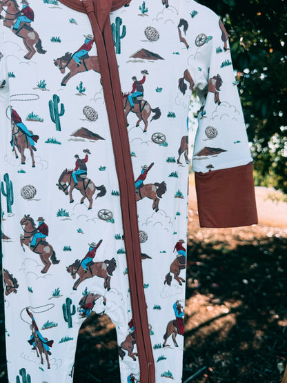 Buckaroo Bamboo Zip Pajama | Boys