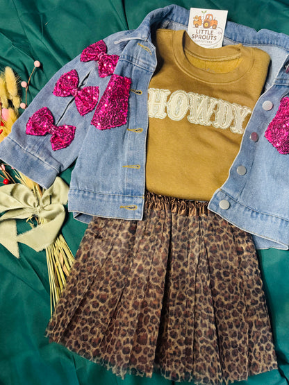 Sequined Bow Jacket