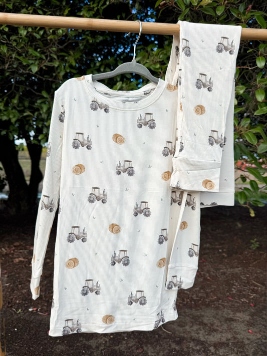 Hayride Ribbed Bamboo Pajamas Set