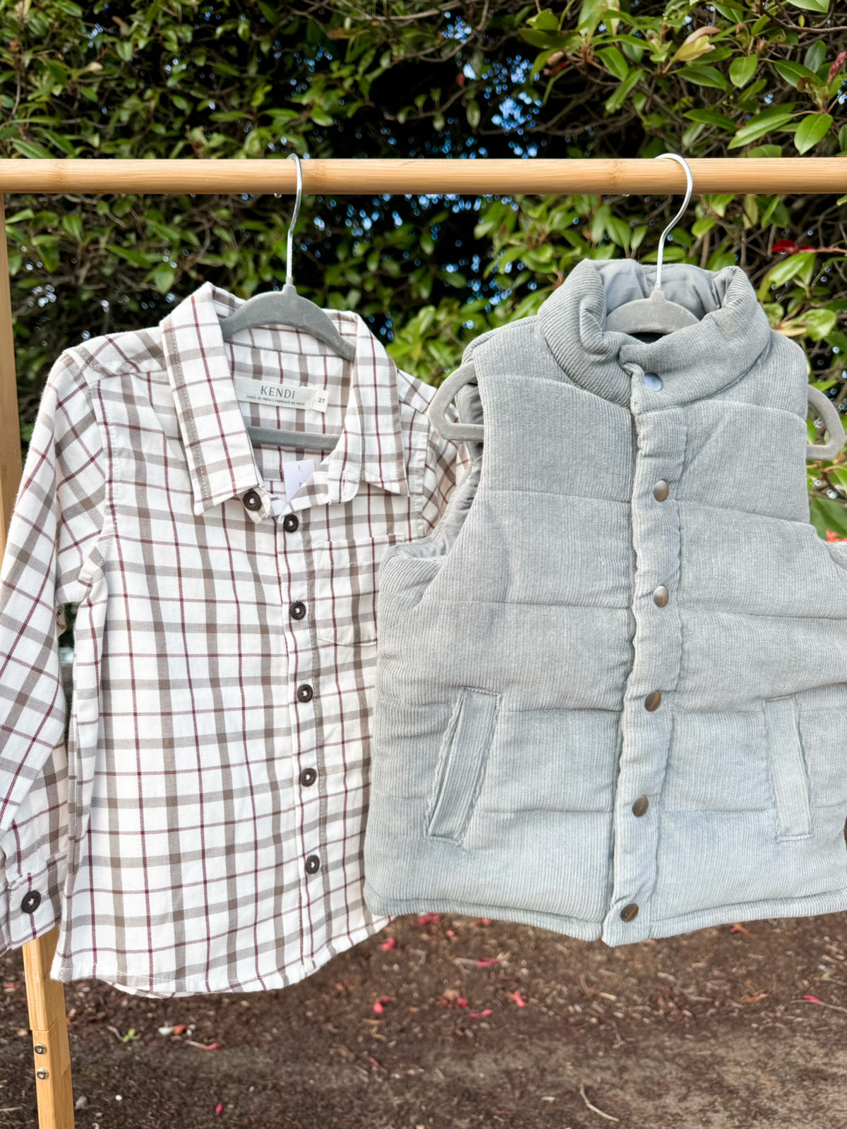 Poplin Plaid Shirt | Boys