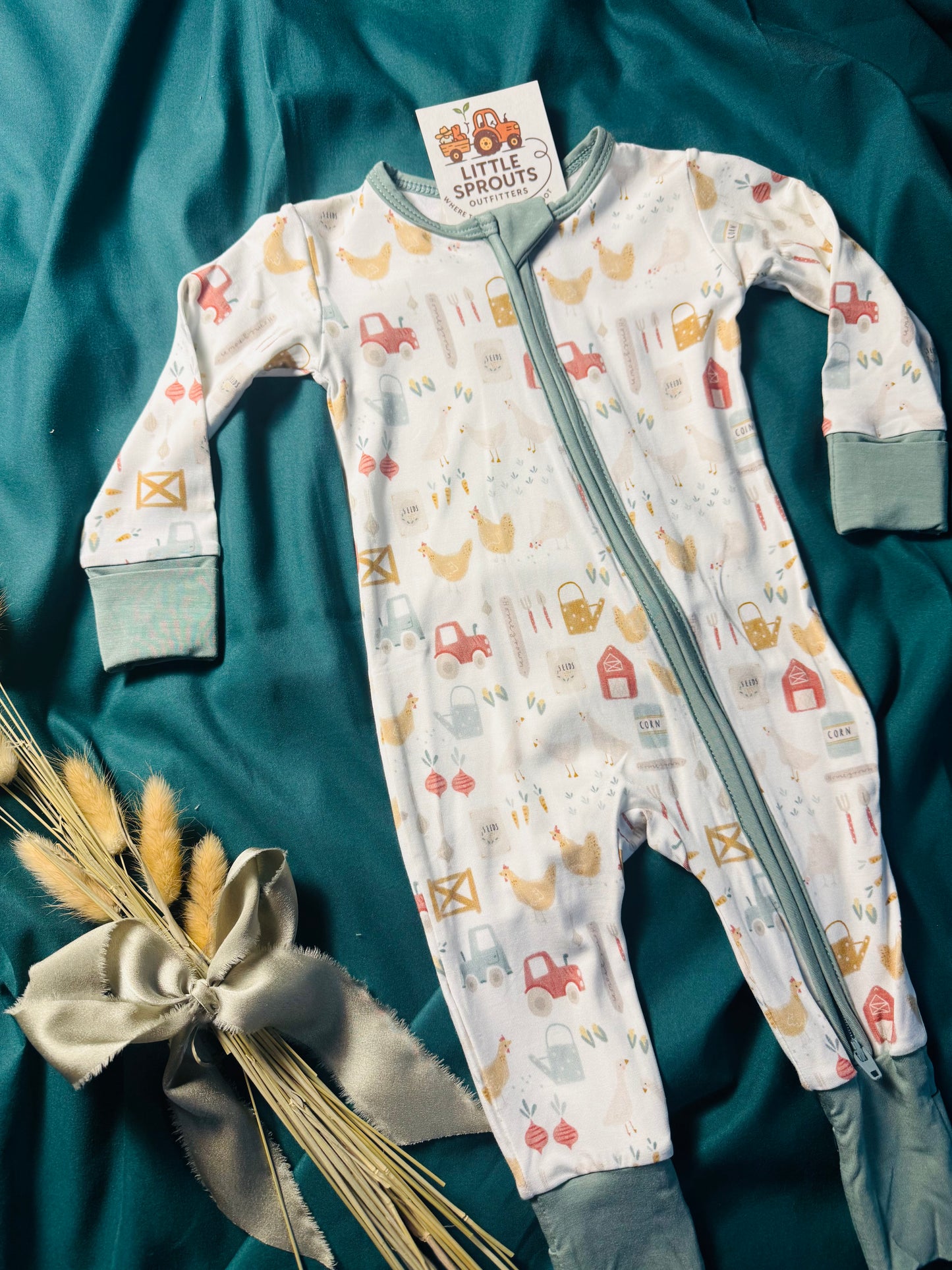 Sage Farm Bamboo Zip Pajama | Boys