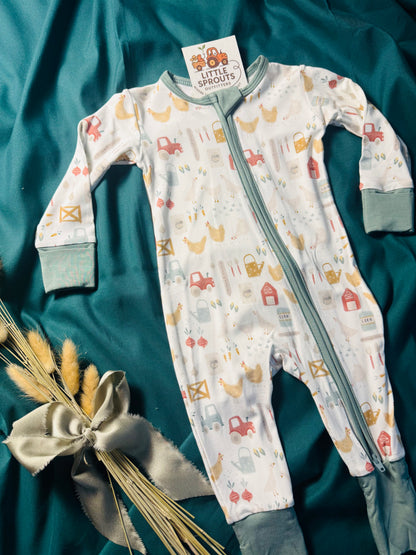 Sage Farm Bamboo Zip Pajama | Boys