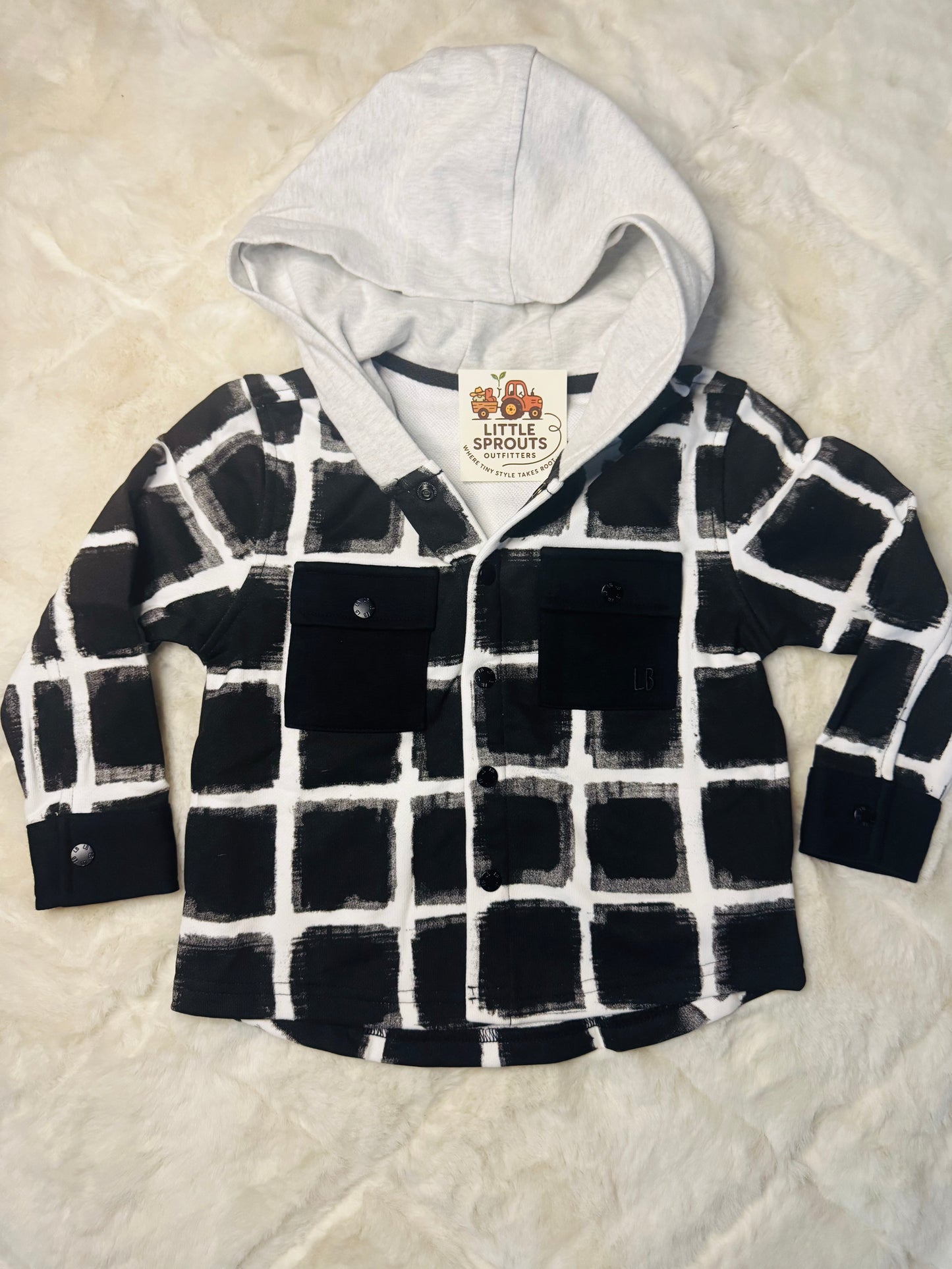 Checkered Snap Jacket
