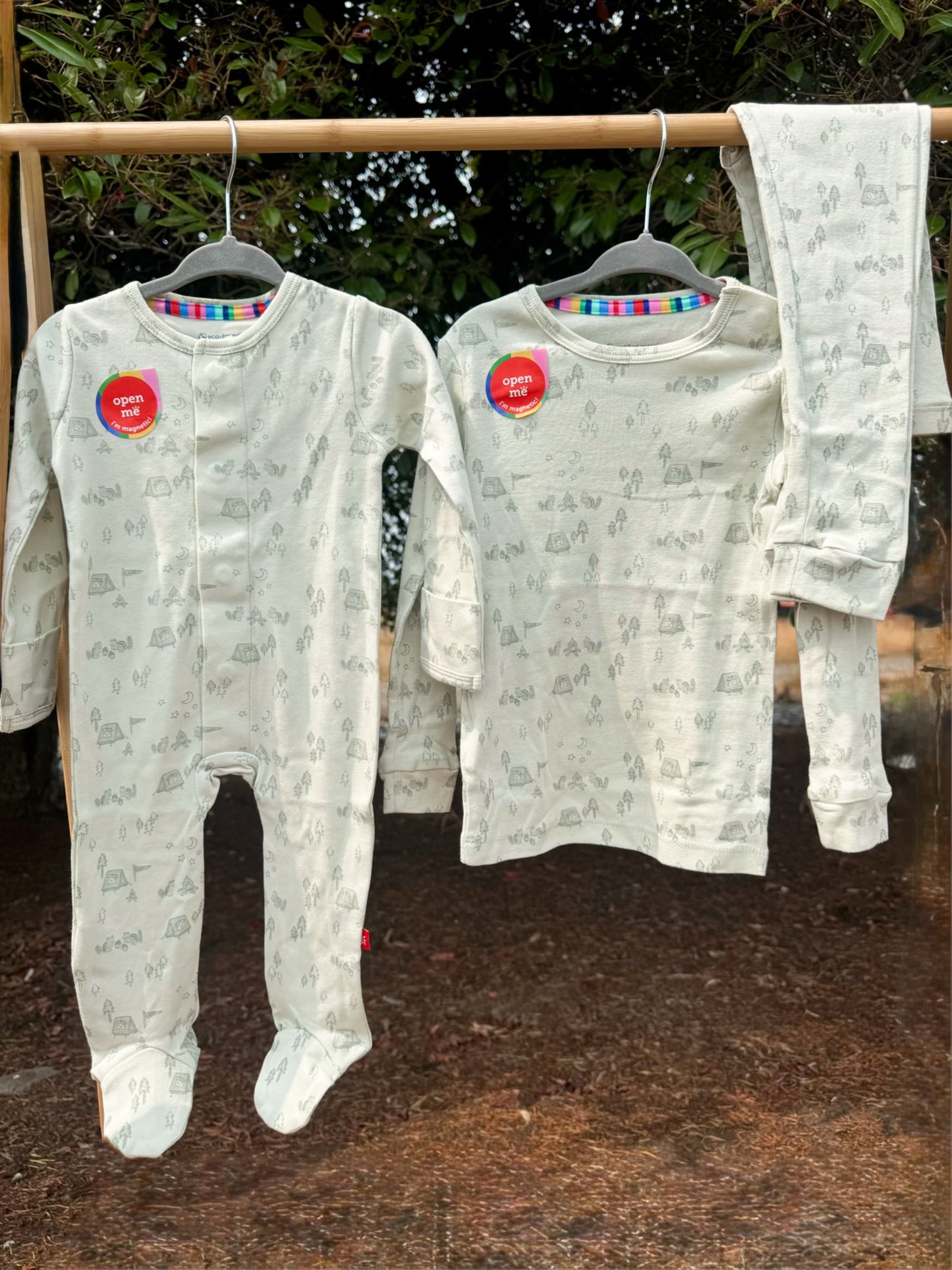 Base Camp Buddies Organic Cotton Magnetic Pajama Set | Boys